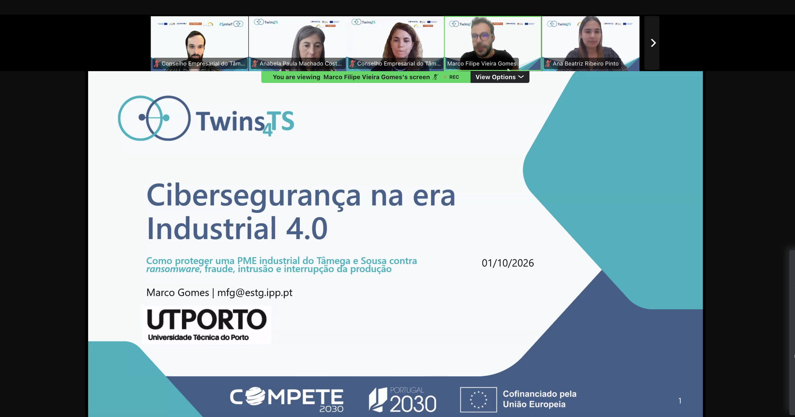 Webinar Cibersegurança na Era Industrial 4.0: Proteger PMEs digitais